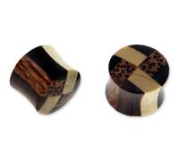 NOVICA Femme Corps Bois Bijoux « Eco Contrastes »