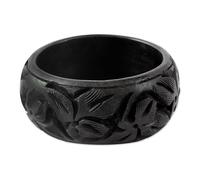 NOVICA Femme « Fleurs » Fragrant bois Bracelet