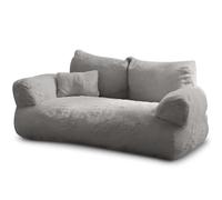 noviclass® Simba Canapé pour chat et chien, en gris, avec mini coussin, 70 x 48 cm, lit pour chats, petits chiens, moelleux et suffisamment rembourré, housse amovible