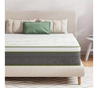 Novilla, Matelas 135x190, Matelas Hybride en Mouesse, Ressort Ensaché, Épaisseur 24cm, Mi-Ferme, Parfait Soutien, Haute Résilience