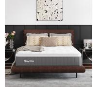 Novilla Matelas 140 x 200 cm, Hauteur 22 cm, dureté H4, rafraîchissant et Respirant, en Mousse à mémoire de Forme et Mousse Confortable, certifié Oeko-Tex, Housse Amovible et Lavable