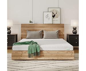 Novilla Matelas en Mousse 120x190, Matelas Amovible à 7 Zones de Confort, Réversible Été/Hiver, Respirable, Hauteur 16 cm