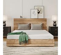 Novilla Matelas en Mousse 140x190, Matelas Amovible à 7 Zones de Confort, Réversible Été/Hiver, Respirable, Hauteur 16 cm