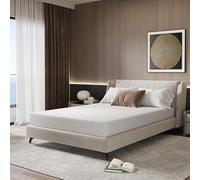Novilla Matelas Simple 90 x 200, Matelas Double, Hauteur 18 cm, Mousse de mémoire en Gel thermostatique, Mousse Respirante en Fibre de Bambou, Anti-acariens et hypoallergénique, orthopédique Moyen