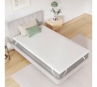 Novilla Surmatelas 120x200, 7.5CM Surmatelas en Mousse de confort, Certifié Sûr et Fiable par CertiPUR-US et Oeko-TEX, Absorbant et Respirant, Tissu Doux pour La Peau, Lavable