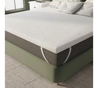 Novilla Surmatelas 160x200, 5CM Surmatelas en Mousse de confort, Certifié Sûr et Fiable par CertiPUR-US et Oeko-TEX, Absorbant et Respirant, Tissu Doux pour La Peau, Lavable