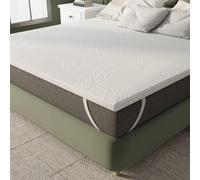 Novilla Surmatelas 180x200, 7.5CM Surmatelas en Mousse de confort, Certifié Sûr et Fiable par CertiPUR-US et Oeko-TEX, Absorbant et Respirant, Tissu Doux pour La Peau, Lavable