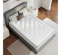 Novilla Surmatelas 80x190 cm, Rafraîchissant et Respirant 3D Forme Couvre Matelas en Microfibre avec 30cm Poche Extra Profonde, Blanc