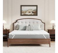 Novilla Surmatelas en Mousse à Mémoire de Gel 140x190cm, 5 cm Surmatelas Mousse Confort, Housse Respirante et Douce, Housse Zippée Lavable, Système antidérapant, Emballage sous Vide