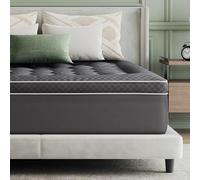 Novilla Surmatelas Premium 140x190 cm - Ultra Confort, Douceur et Respirant - 4 Saisons, Poche Profonde 30 cm - Gris foncé