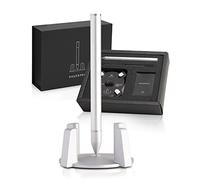novium Hoverpen Classic - Stylo Vertical Anti-Gravité à Lévitation Magnétique, Décoration de Bureau, Design Futuriste, Stylo à Bille avec Recharges, Idée Cadeau de Luxe, Pearl Grey