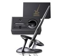 novium Hoverpen Interstellar: le stylo qui lévite, Space Black avec anneau en or 18 carats - Design Futuriste et Premium inspiré de l'espace, Stylo à bille de Luxe, Idée Cadeau & Décoration de Bureau