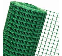 Novmax Clôture en plastique PEHD de 30 m², 1,2 m de hauteur x 25 m de longueur, maille de 30 mm, vert, carrée