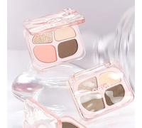 NOVO - Dreamy Vivid Quad Aegyo-Sal & Eyeshadow Palette - 4 Types 04# Snow Apricot - 4.3g