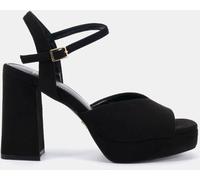 Novo Novo Black WIDE FIT LAYLA Platform Heeled Sandal