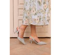 Novo Novo Blue Harri Raffia Two Part Mid Point Courts Blue eu37