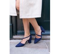 Novo Novo Blue IDAHO Mid Block Asymetric Strap Point Courts Blue EU 37 (UK 4)