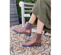 Novo Novo Brown Dottie Flat Chelsea Ankle Boots