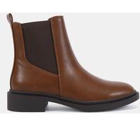 Novo Novo Chocolate Brown Wide Fit Dottie Flat Chelsea Ankle Boots