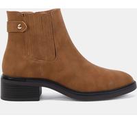 Novo Novo Natural Wide Fit Darlina Flat Chelsea Ankle Boots