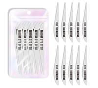NOVO OVO Lot de 10 limes à ongles professionnelles double face extra fines, réutilisables, émeri (grain 100/180), outils de coiffure pour la maison et le salon, outil de manucure, pédicure et limes à