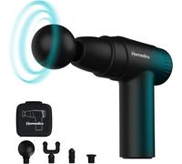 Novo Pistolet De Massage - Masseurs Électriques Portatifs Chauffants Avec 4 Accessoires Et 6 Niveaux D'intensité,Masseur Vibrant Pour Aider Soulager Des Tensions Musculaires - Noir