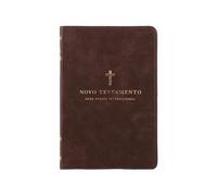 Novo Testamento, Nvi, Couro Soft, Cruz Marrom, Leitura Perfeita