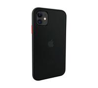 Novodio Coque rigide pour iPhone 11 - Noir translucide/Rouge