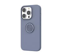 Novodio Coque souple avec anneau pour iPhone 14 Pro - Bleu