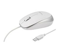 Novodio Optical Mouse USB-A Argent - Souris Optique Filaire 1600 DPI Mac/PC