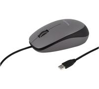 Novodio Optical Mouse USB-A Gris Sidéral - Souris Optique Filaire 1600DPI Mac/PC