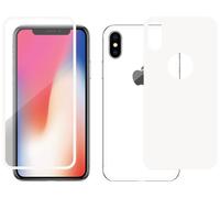 Novodio Vitres de protection en verre 9H avant + arrière pour iPhone X - Blanc