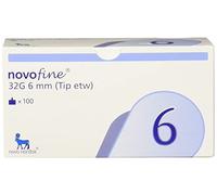 Novofine Aiguille 0,25 x 6 mm 32 g C100, Pack de 1