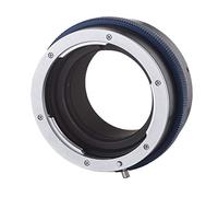 Novoflex Bague d'adaptation Nikon F pour boîtier Sony E avec contrôle de diaphragme Noir/Bleu