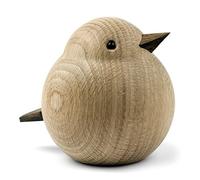 Novoform Design Papa Sparrow Figurine décorative en Bois Chêne 11,5 x 9,3 x 10 cm