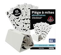 Novokill Piège à Mites Alimentaires 15 pièces - Piège à phéromones sans Poison Contre Les Mites Alimentaires - Effet à Long Terme 3 Mois - sans Danger pour Les Animaux domestiques