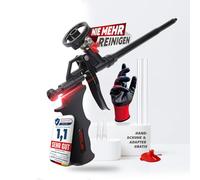 Novolari® Pistolet à mousse PU avec pointe en cuivre durable et valve à fermeture automatique - Résultats précis sans effort de nettoyage - Pistolet à mousse de construction pour une durabilité