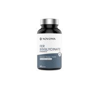 NOVOMA Fer Bisglycinate 14 mg + Vitamine C, Haute Absorption, Immunité & Anti-fatigue, Cure de 3 mois, Complément Alimentaire breveté Ferrochel®, 90 Gélules Vegan, Fabriqué en France