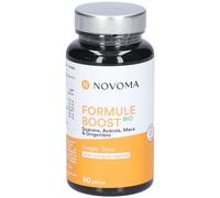 NOVOMA Formule Boost Bio, Complément Alimentaire pour Booster l'Énergie, Avec Guarana, Acérola, Maca & Gingembre, Riche en Caféine et Vitamine C Naturelle, 90 Gélules Vegan, Fabriqué en France