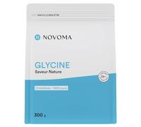 NOVOMA Glycine Cristallisée 100% Pure, Sommeil Réparateur, Récupération Musculaire & Articulations, Conforme Anti-Dopage, Cure de 2 mois, 300g en Poudre, Façonné en France