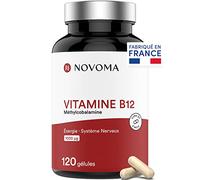 Novoma Vitamine B12 Méthylcobalamine 1000 µg Vegan – 120 gélules (4 mois)