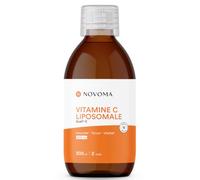 NOVOMA Vitamine C liposomale 1000mg - Breveté Quali®-C, Bouteille 300ml | Pour 2 Mois - Dosage Concentré - Acide Ascorbique - Goût Citron - Fabriqué en France