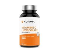 NOVOMA Vitamine C liposomale 1000mg, Assimilation Maximale, 90 gélules végétales, 100% Vitamin Quali®-C, Système Immunitaire & Énergie Naturelle, Cure de 1 mois, Fabriqué en France