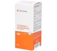 NOVOMA Vitamine C liposomale 1000mg, Dosage Puissant & Haute Absorption, Cure de 2 mois, 100% Quali®-C, Système Immunitaire & Fatigue, Bouchon Doseur Inclus, Bouteille 300 ml