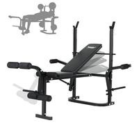 Novonova Banc de Musculation Complet Multifonction-Extension Jambe&Butterfly&Banc de Musculation Pliable&Support pour Haltères, Banc Musculation Complet/Banc Developper Coucher Fitness Pliable