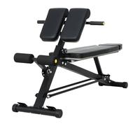 Novonova Chaise Romaine Banc de Musculation Réglable Professionnel, Appareil de Fitness Multifonction en Acier, pour Entraînement Abdominal et Dorsal, Banc Musculation Noir