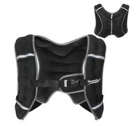 Novonova Gilet Lesté avec Bordures Réfléchissantes, Gilet Leste Équipement de Sécurité Sportive Sangles Ajustables Ergonomique, Veste Lestée Résistant, Gilet Poids Musculation 3/5/8/12KG (Noir-5KG)