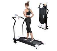 Novonova Tapis de Course Inclinable Pliable Electrique, Tapis de Marche Pliable Moteur 750W Silencieux, Tapis Roulant Vitesse Réglable/Ecran LCD/Clé de Sécurité, Tapis de Sport Course Compact Maison