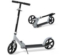 Novonova Trottinette Ado Pliable, Trottinette Adolescent avec Guidon Hauteur Ajustable 3 Niveaux, Trotinette Enfant Grande Roue 200MM Résistant, Trotinette Enfant/Ado 9-14Ans 125-175CM Charge 100KG