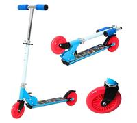 Novonova Trottinette Enfant 4-6 Ans Pliable, Trottinette Adolescent avec Guidon Réglable en Hauteur 3 Niveaux, Trotinettes Grande Roues et Poignée Antidérapant, Trotinette Ado/Enfant 95-130CM, 50KG
